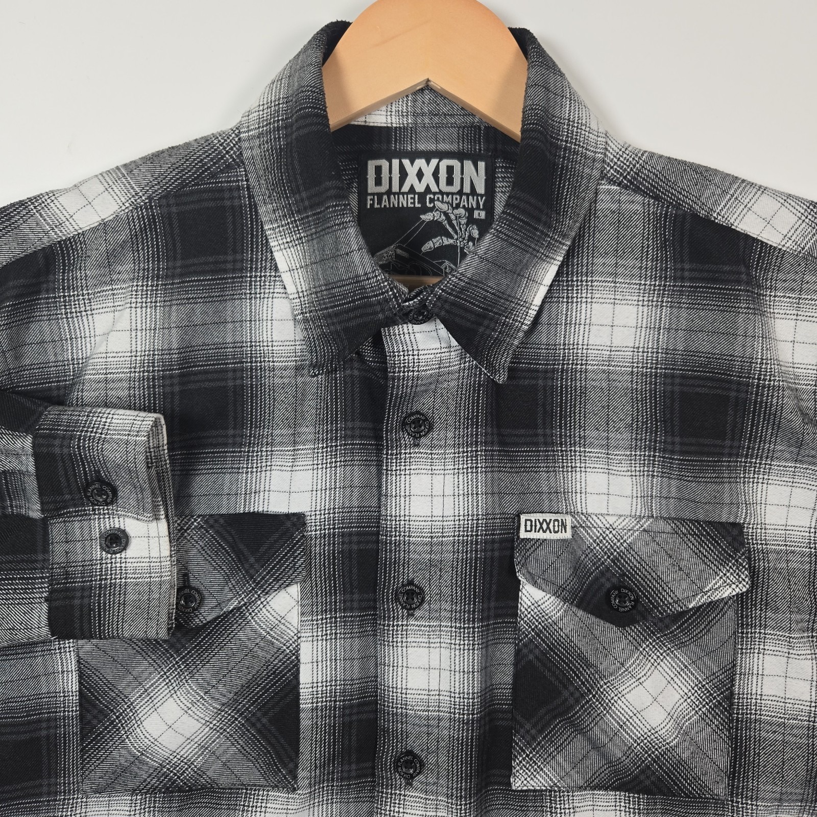 Dixxon Flannel Company Men's Large L The Imperial Button Up Plaid Long Sleeve